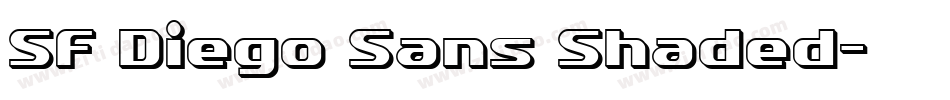 SF Diego Sans Shaded字体转换